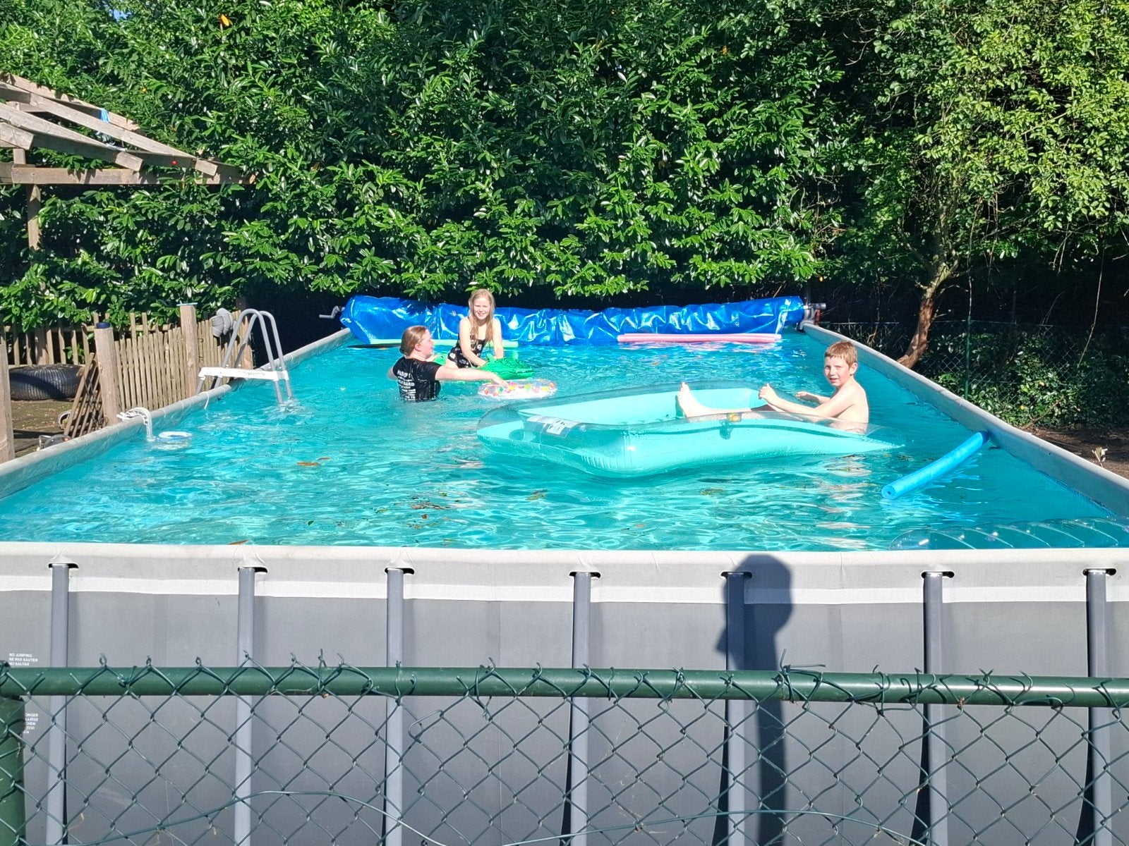 groot intex zwembad 9.75 x 4.75, Gebruikt, 300 cm of meer, Rechthoekig, Ophalen