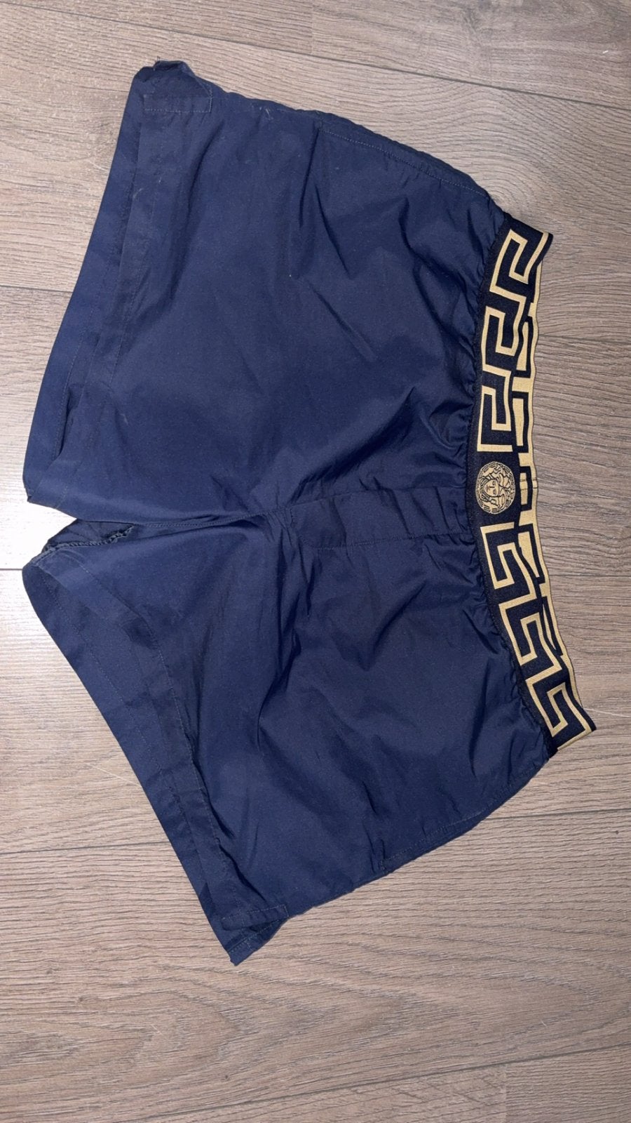 Versace Zwemshort XL ( valt als L ), Kleding | Dames, Ophalen, Gedragen, Blauw, Zwembroek of Short