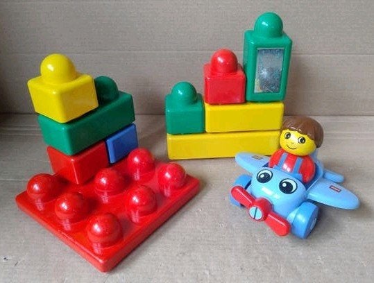 Lego Duplo Primo vliegtuig met poppetje, Kinderen en Baby's, Ophalen of Verzenden, Gebruikt, Lego Primo
