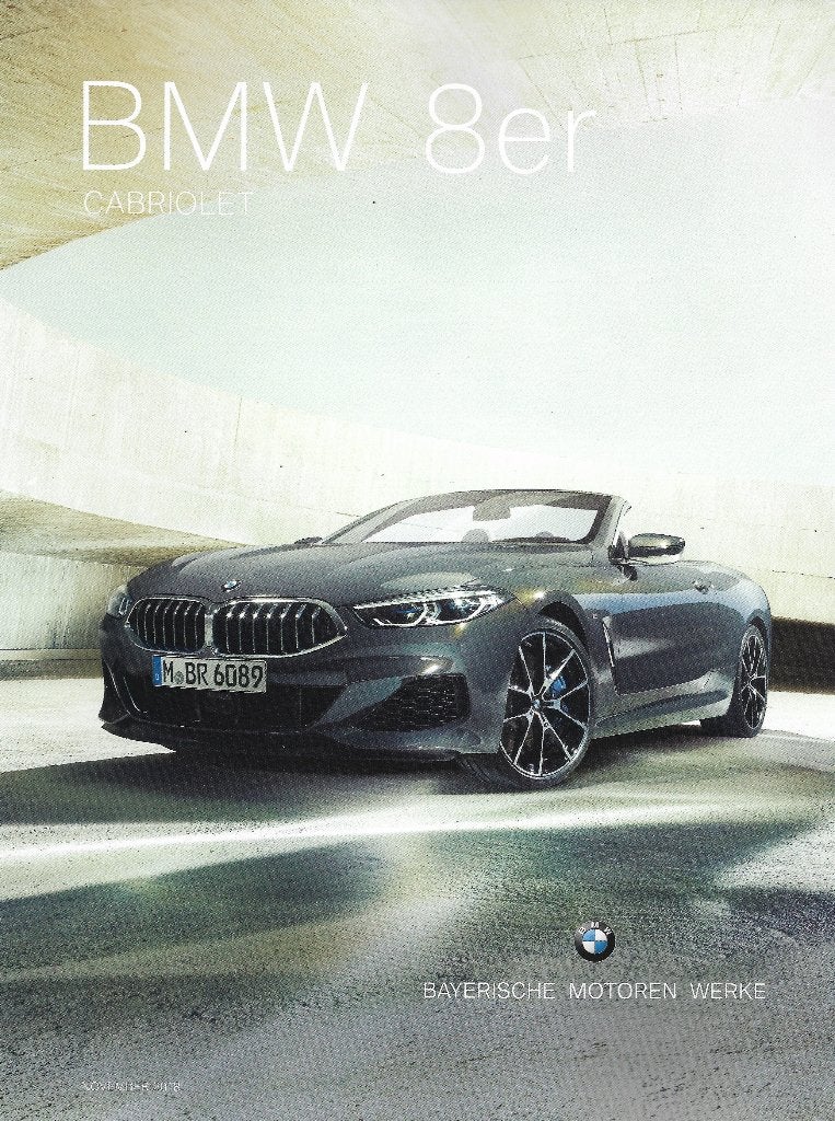 BMW 8 serie cabriolet folder, Ophalen of Verzenden, Zo goed als nieuw, BMW