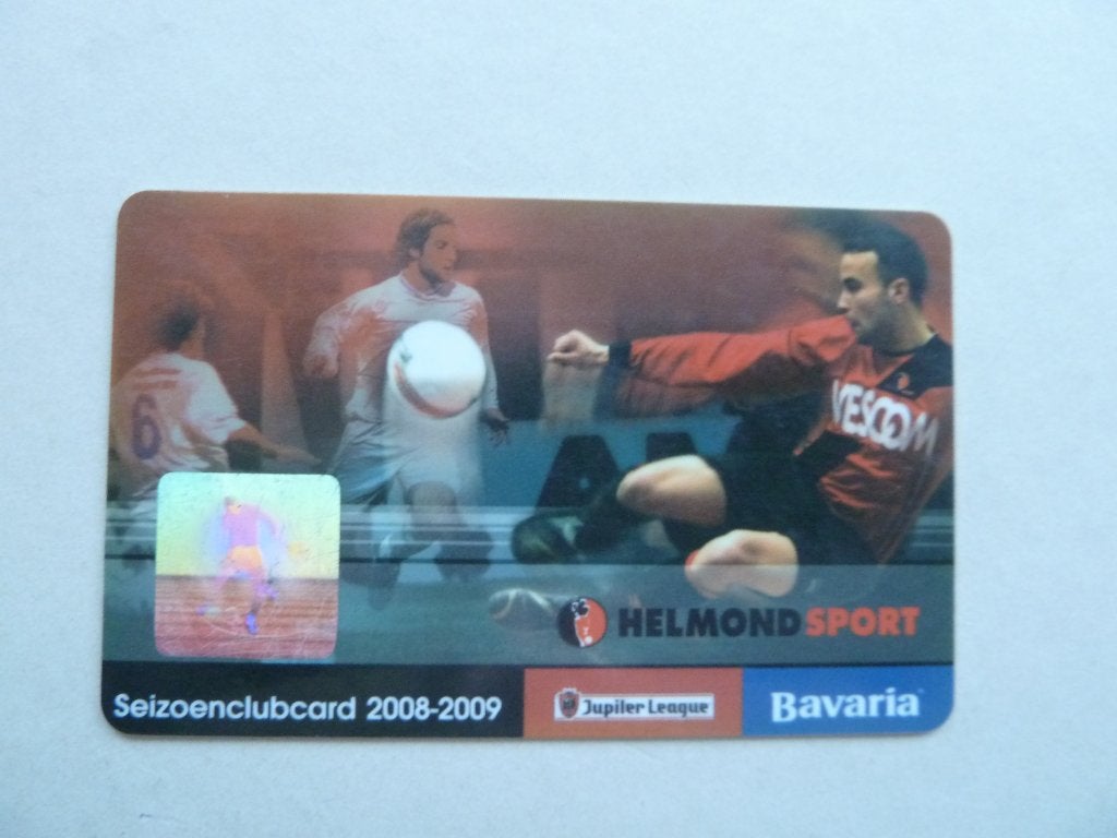 Seizoensclubcard  Helmond Sport 2008/09.Blauwe achterkant, Ophalen of Verzenden, Zo goed als nieuw, Overige binnenlandse clubs