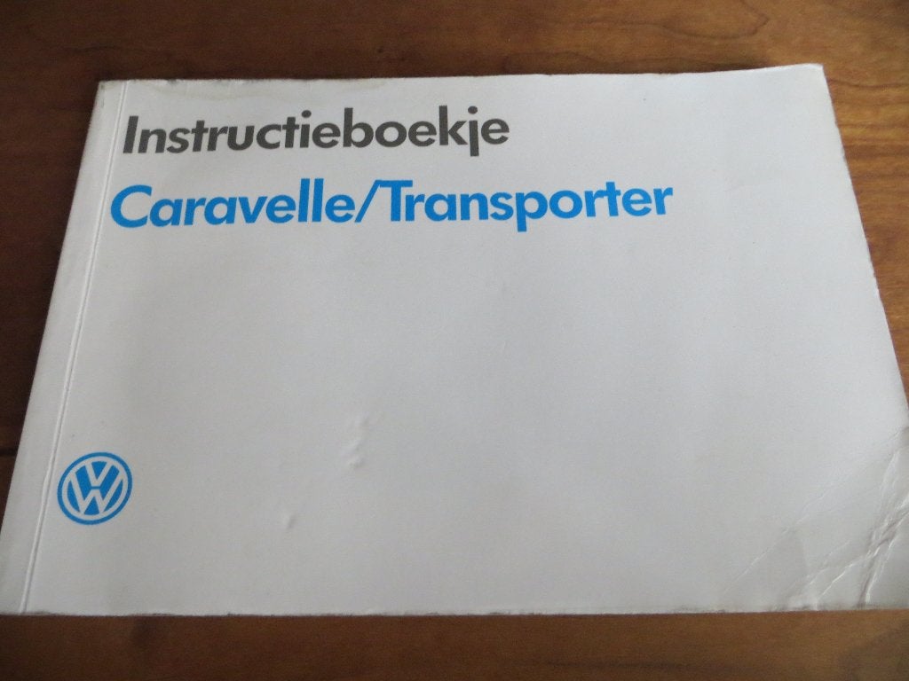 Instructieboek Volkswagen Transporter T4, VW Caravelle 1990, Ophalen of Verzenden