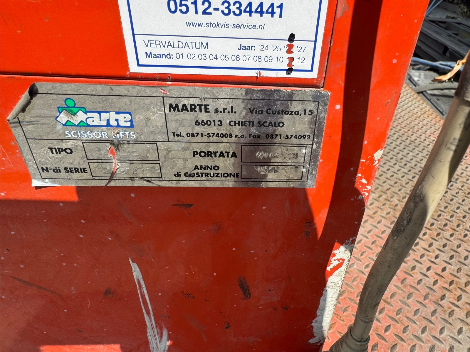 Marte schaarhrfbrug 4000 kg - Robuuste Hefoplossing, Ophalen, Italie, Gebruikt, Marte