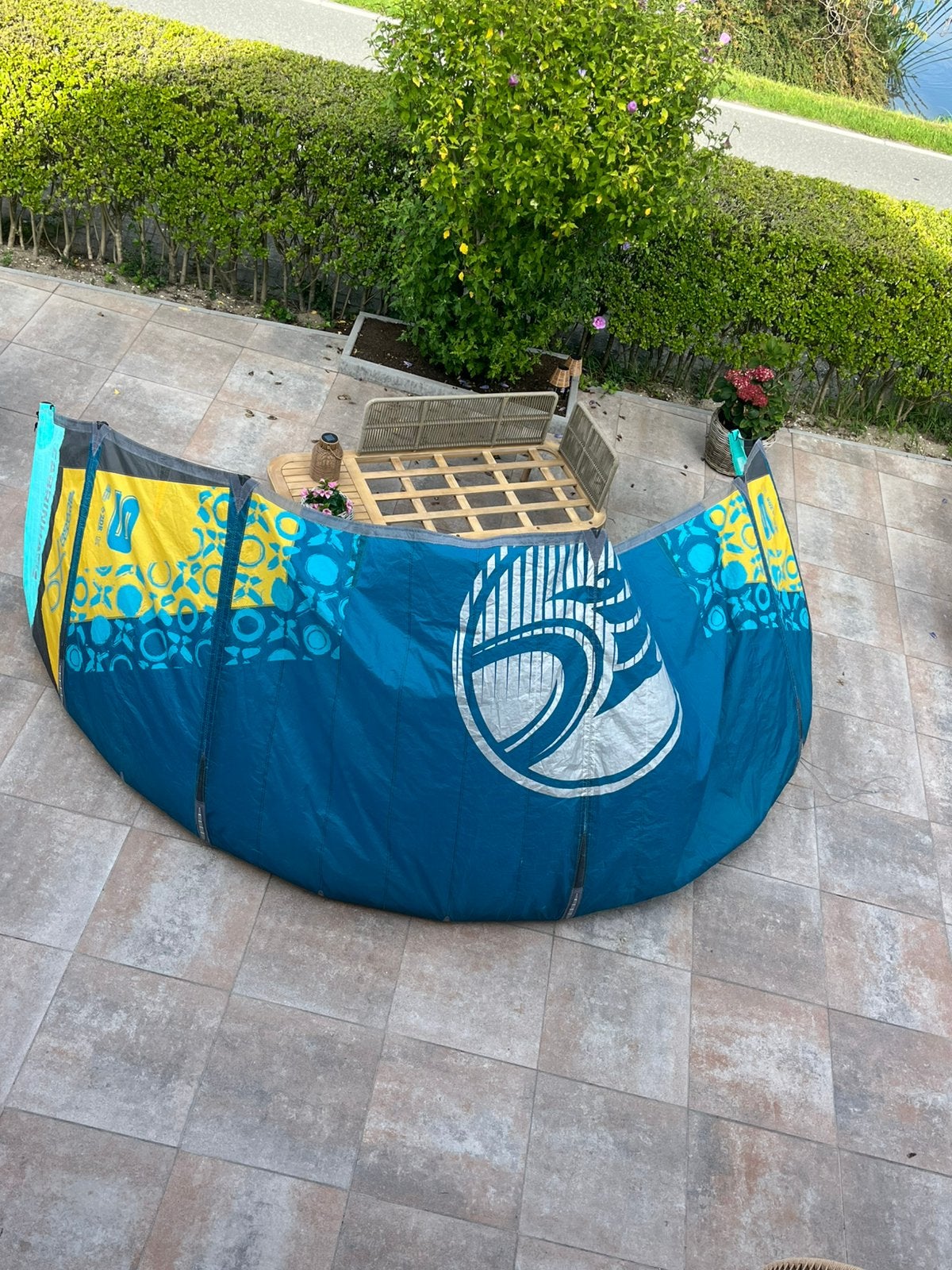 Lieuwe Awesome board met Cabrinha Kite 9 meter, Ophalen, Gebruikt, 10 m²