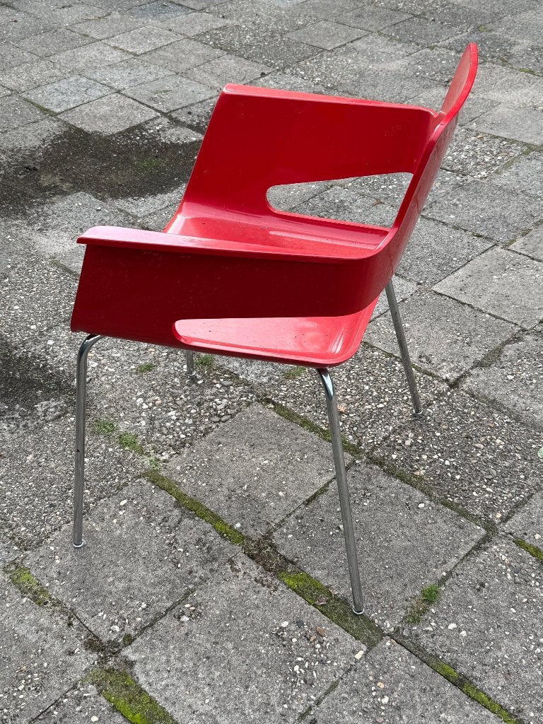 4 Eetkamer stoelen., Ophalen, Kunststof, Gebruikt, Vier