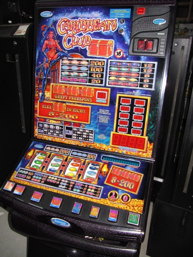 Gokkast Carribean Club, Verzamelen, Automaten | Gokkasten en Fruitautomaten, Euro, Ophalen, Gebruikt, Met sleutels