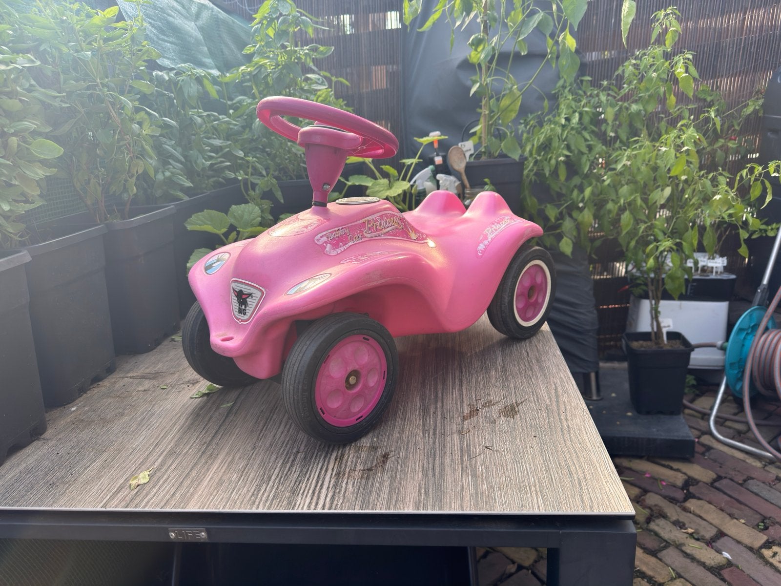Roze BIG Bobby Car Princess loopauto, Ophalen, Gebruikt, Loopvoertuig