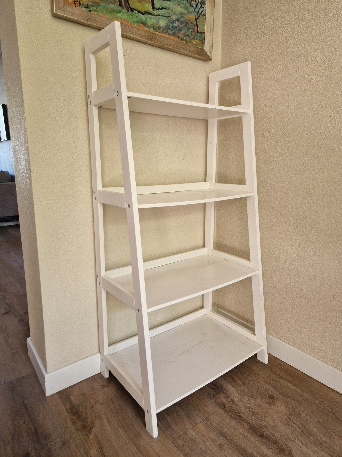 Boekenkastje wit, 63 cm breed, 130 cm hoog, Ophalen, Met plank(en), Gebruikt, 100 tot 150 cm