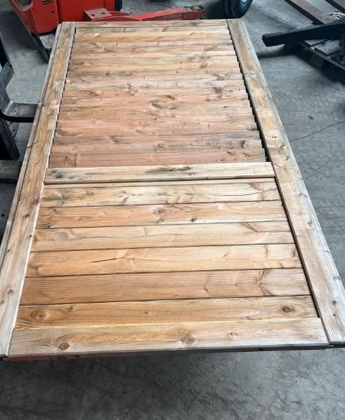 Douglas Shutter scherm met paneel 120 x 224 cm, Ophalen, Zo goed als nieuw, Hout, 200 cm of meer
