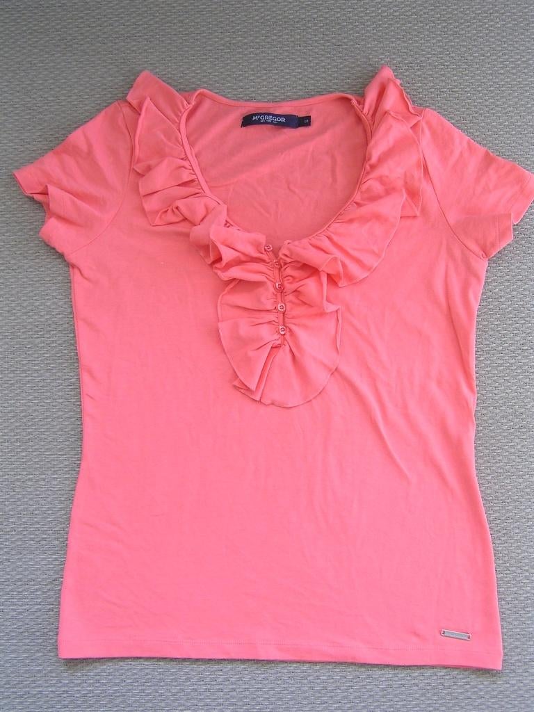 Koraalrood McGregor top maat S., Kleding | Dames, McGregor, Nieuw, Ophalen of Verzenden, Korte mouw