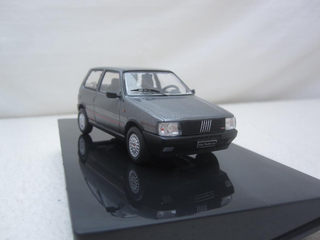 Fiat Uno Turbo IE 1984 Grijs metallic  1:43 IXO, Hobby en Vrije tijd, Modelauto's | 1:43, Ophalen of Verzenden, Nieuw, Auto, Overige merken
