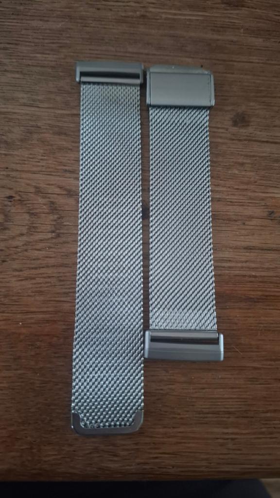 Milanese horlogeband zilver Sense 2, Ophalen of Verzenden, Nieuw, Zilver, Android