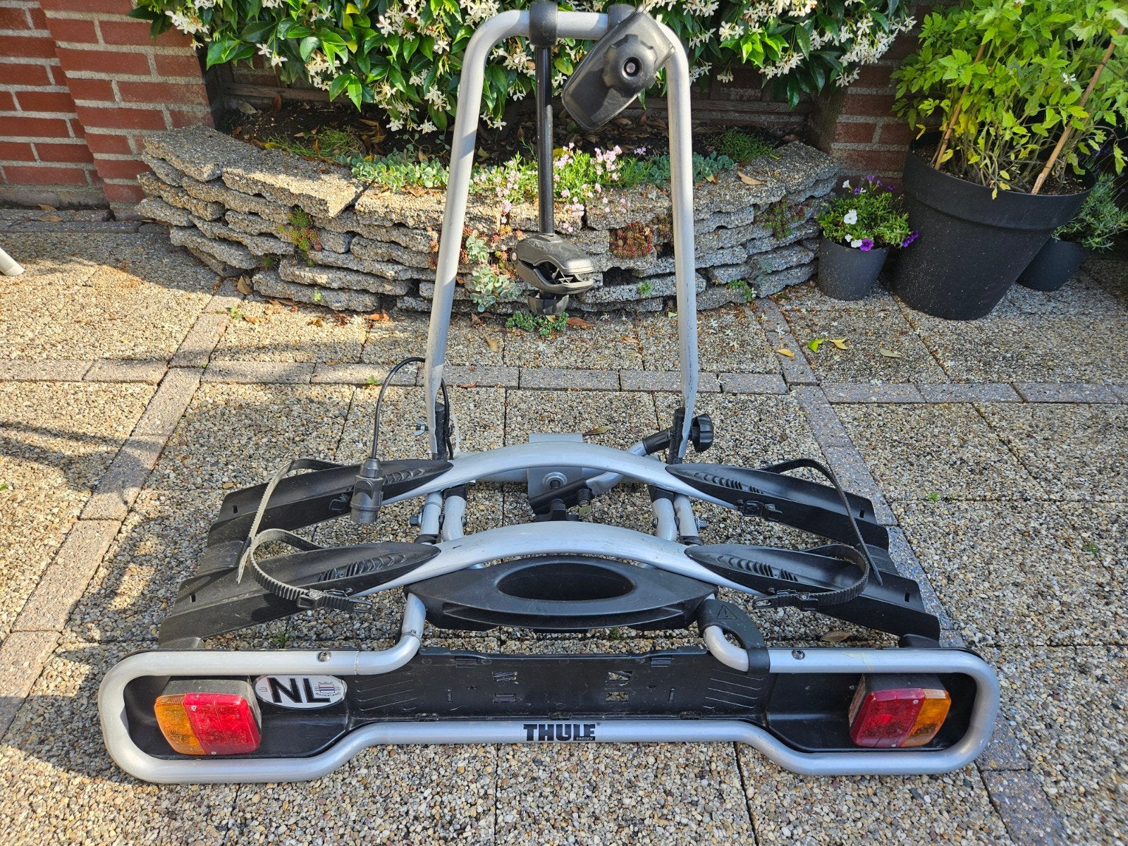 Thule Euroway 945, inklapbaar, kantelbaar, met handleiding, Auto diversen, Fietsendragers, Ophalen, 2 fietsen, Gebruikt, Trekhaakdrager