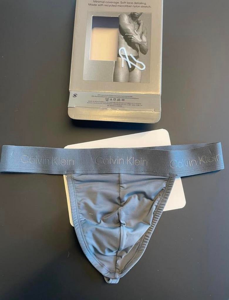 Calvin Klein Heren String, Kleding | Heren, Ondergoed, Verzenden, Grijs, Slip