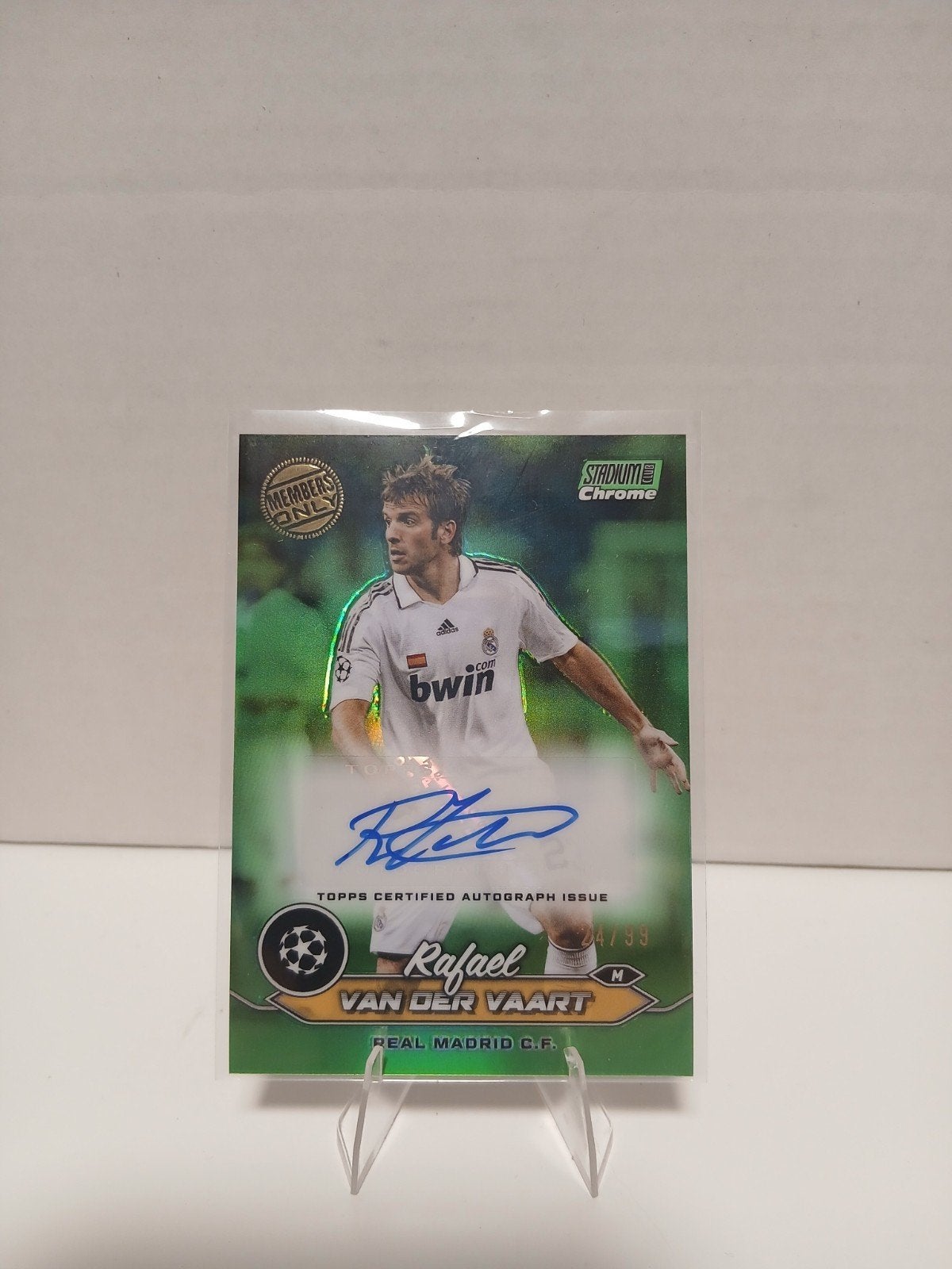 Topps Stadium Rafael van der Vaart Auto /99 Members only, Verzamelen, Sportartikelen en Voetbal, Ophalen of Verzenden, Nieuw, Buitenlandse clubs