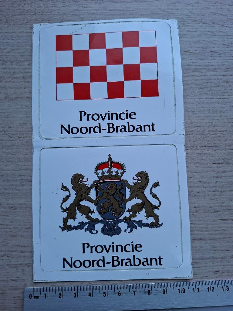 Stickers Noord Brabant, Hobby en Vrije tijd, Ophalen of Verzenden, Zo goed als nieuw, Meerdere stickers