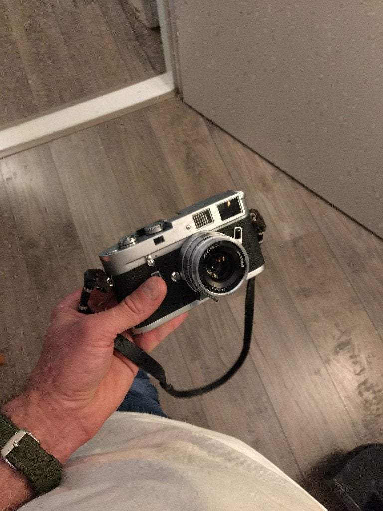 Leica M4 body chrome in nette staat (CLA), Audio, Tv en Foto, Ophalen of Verzenden, Gebruikt, Compact, Leica