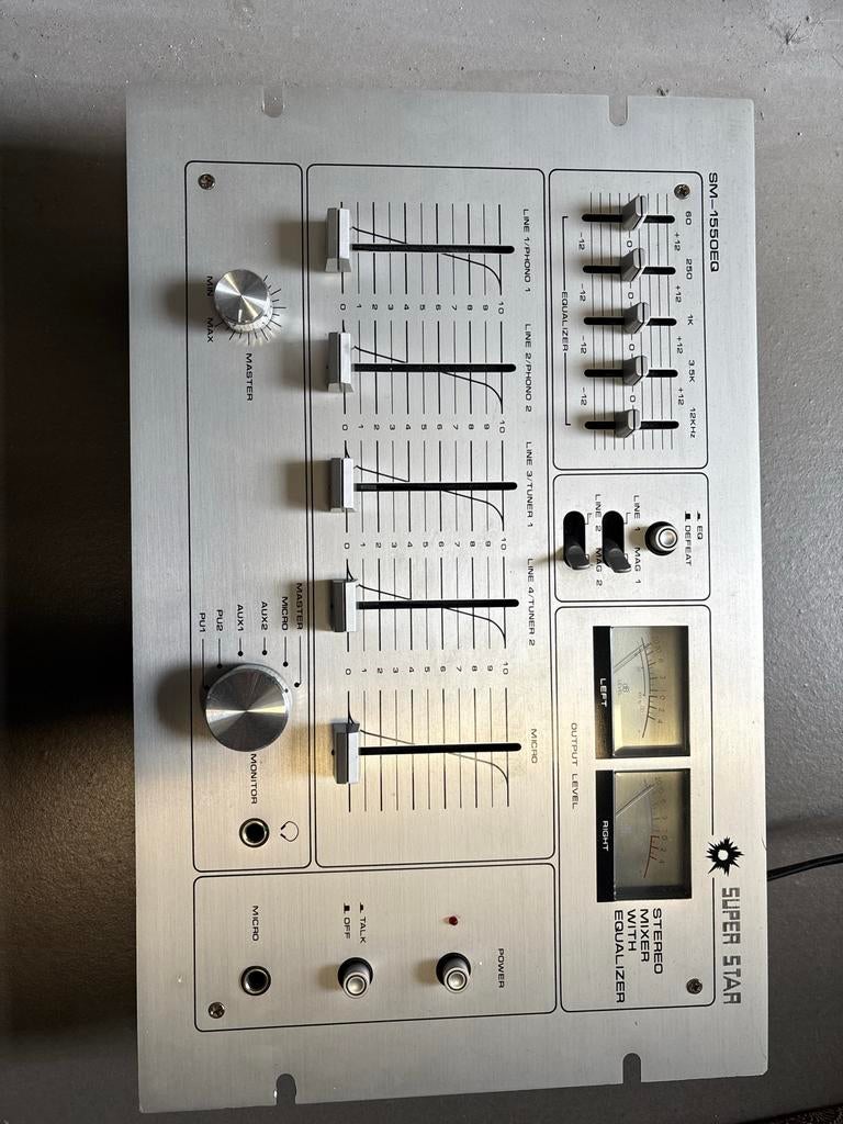 Super Star Vintage Disco Mixer - Zeer Nette Staat, Ophalen of Verzenden, Zo goed als nieuw, Dj-set, Overige merken