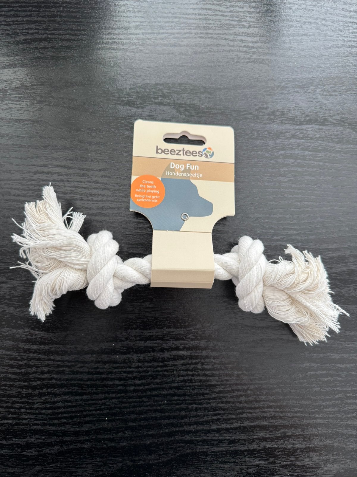 Nieuw Beeztees flostouw hond – wit – 2 knopen, Ophalen of Verzenden, Nieuw, Touwen, Beeztees
