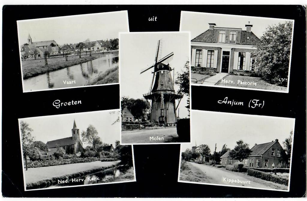 Anjum - Groeten uit, Verzenden, 1960 tot 1980, Gelopen, Friesland