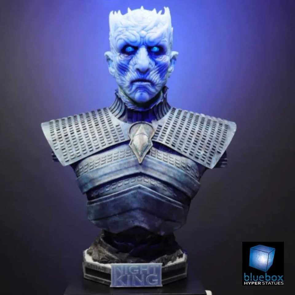 Bluebox hyper Night King Silicone life size bust GoT, Verzamelen, Beelden en Beeldjes, Zo goed als nieuw, Fantasy, Ophalen
