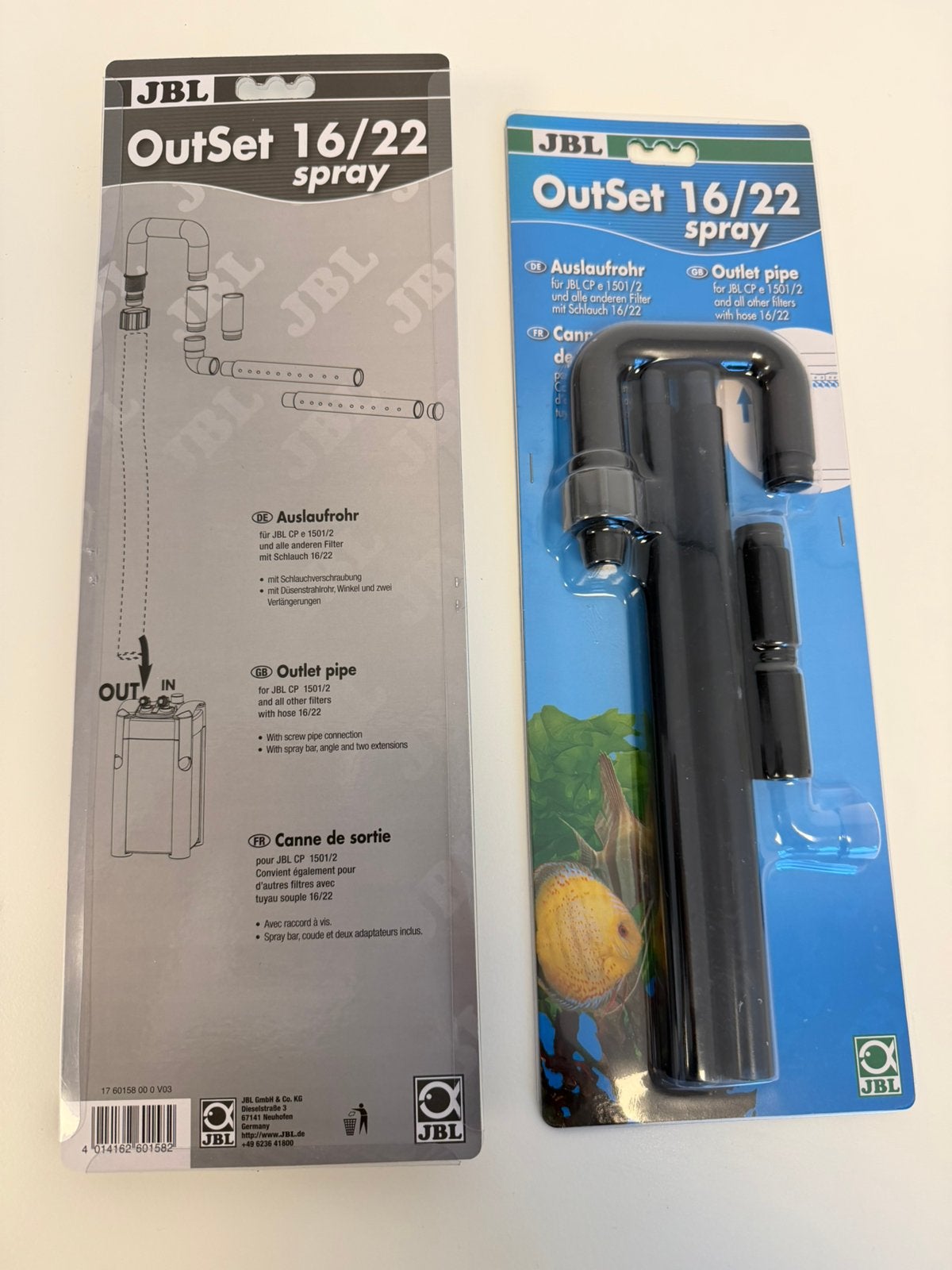 JBL OutSet 16/22 Spray Aquarium Filter Uitstroombuis Nieuw, Dieren en Toebehoren, P, P, Nieuw, Ophalen of Verzenden