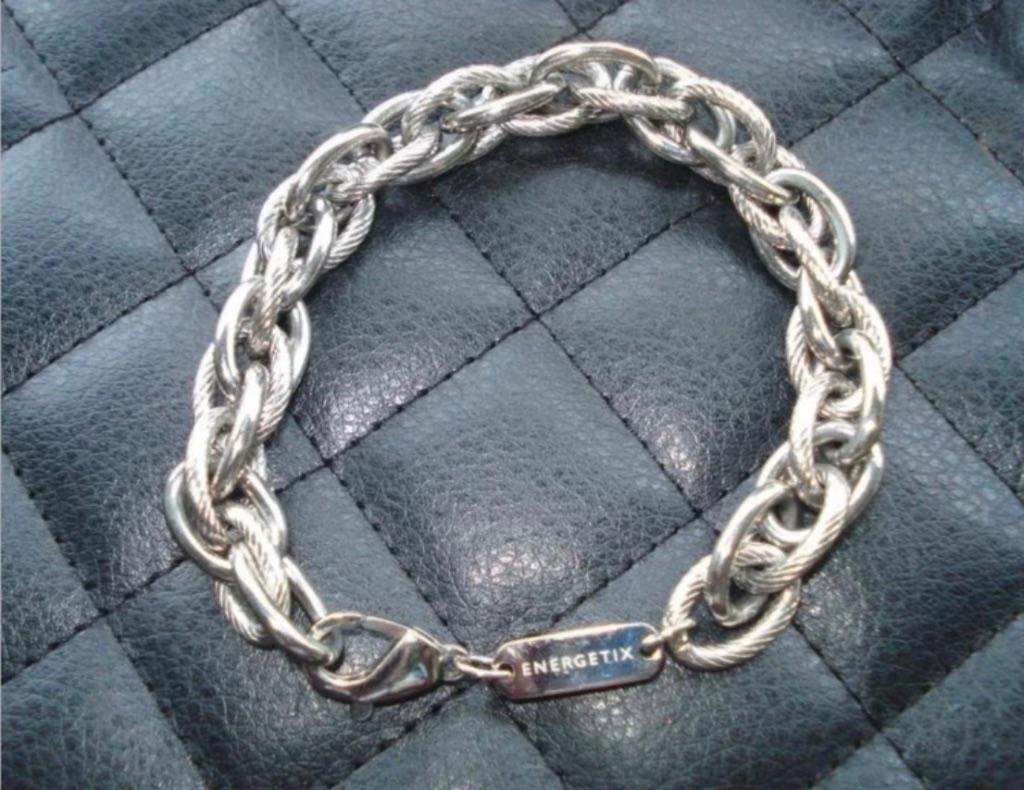 Energetix armband stainless steel, Sieraden, Tassen en Uiterlijk, Armbanden, Ophalen of Verzenden, Zo goed als nieuw, Zilver, Zilver