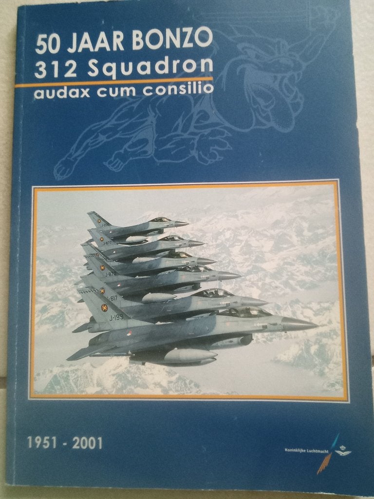50 jaar Bonzo  312 squadron, Verzamelen, Ophalen of Verzenden, Luchtmacht, Nederland, Boek of Tijdschrift
