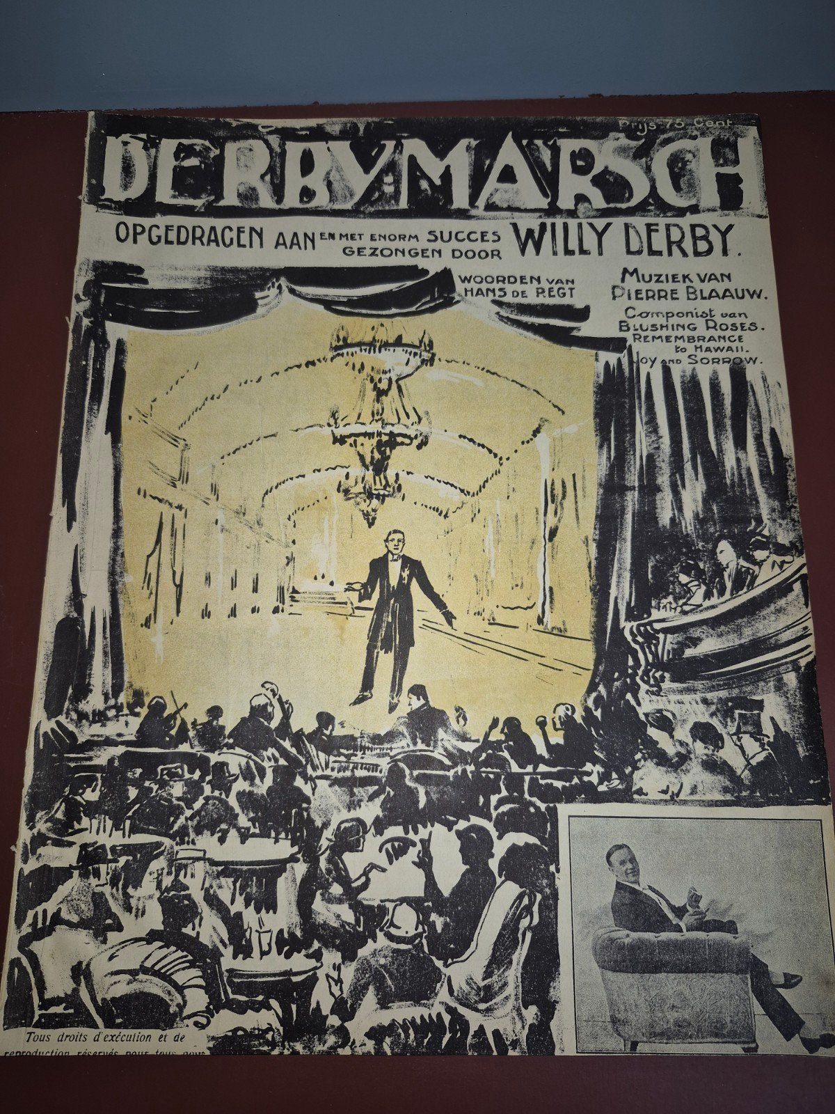 Derby-Marsch bladmuziek - Pierre Blaauw & Willy Derby, Ophalen of Verzenden