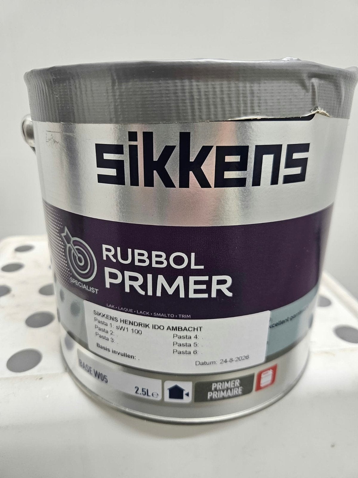 Sikkens Rubbol Primer Wit 2,5 liter, Doe-het-zelf en Verbouw, Schildersmaterialen, Verzenden, Nieuw, Overige typen