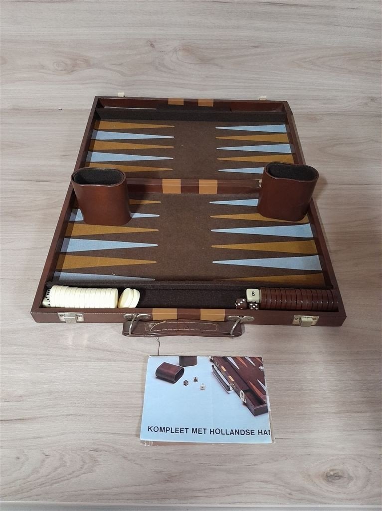 Backgammon in koffer - s3035