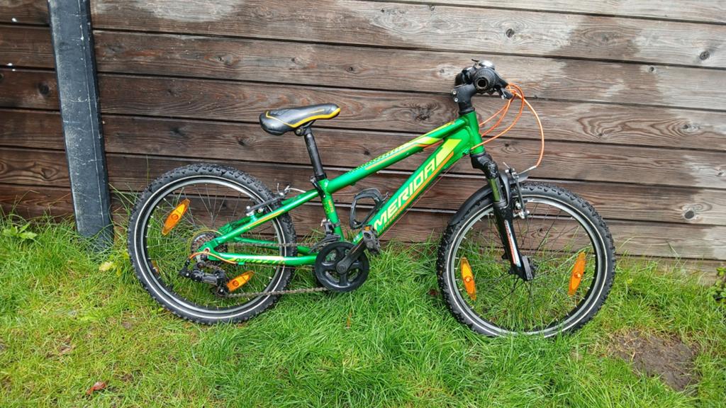 Merida Matts J.20 Kinderfiets - Groen, 20 inch, Ophalen, Velgrem, Merida, 16 tot 20 inch