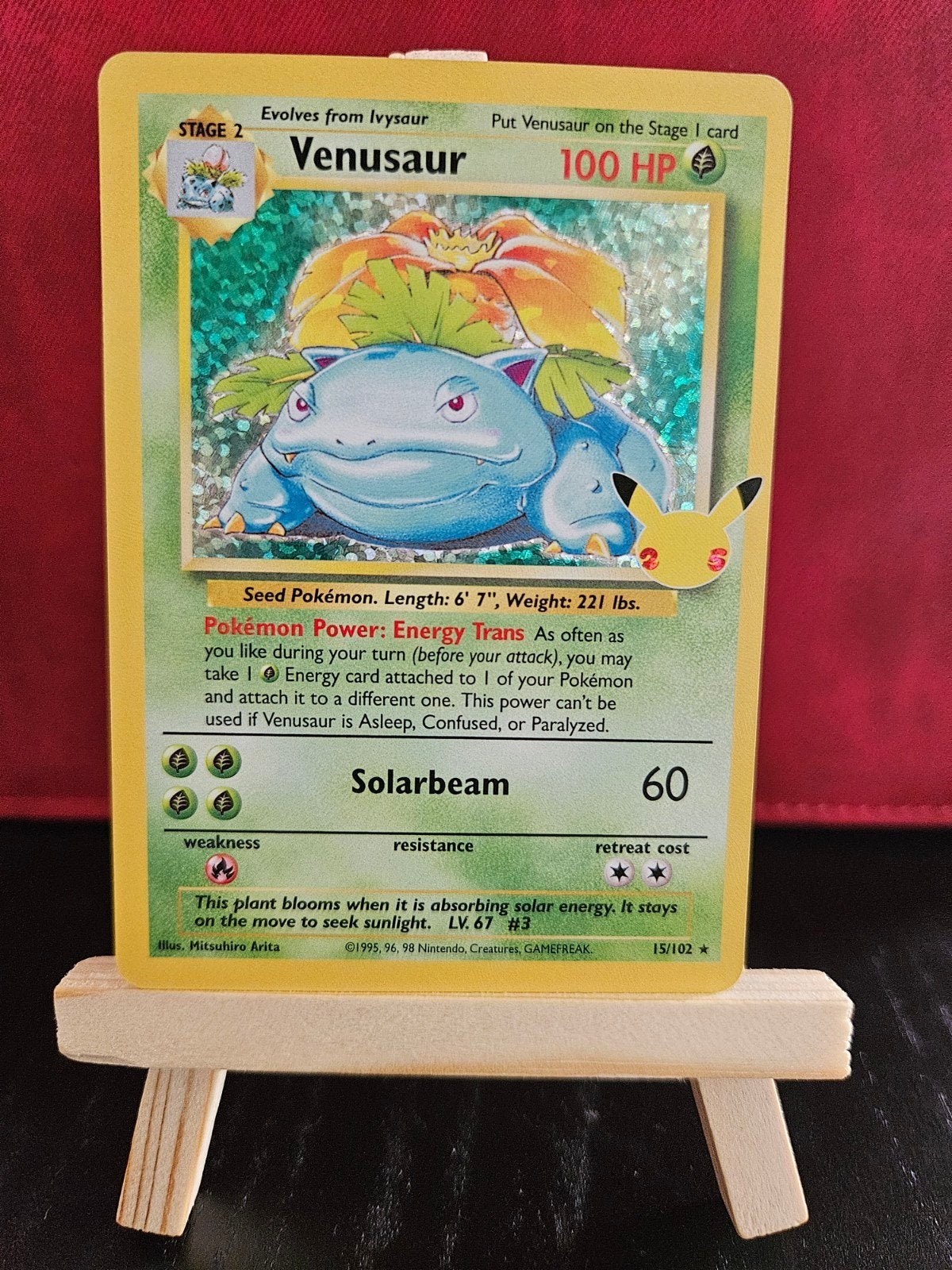 Venusaur #15 (Celebrations), Hobby en Vrije tijd, Verzamelkaartspellen | Pokémon, Ophalen of Verzenden, Zo goed als nieuw, Losse kaart