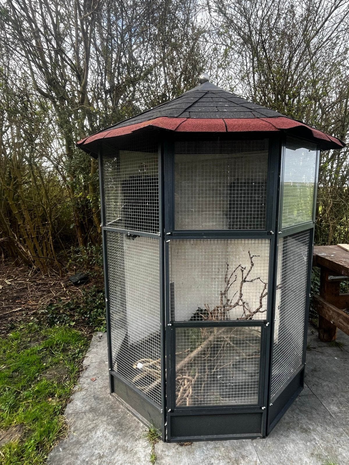Vrijstaande aluminium voliere, Dieren en Toebehoren, Ophalen, Aluminium, Volière