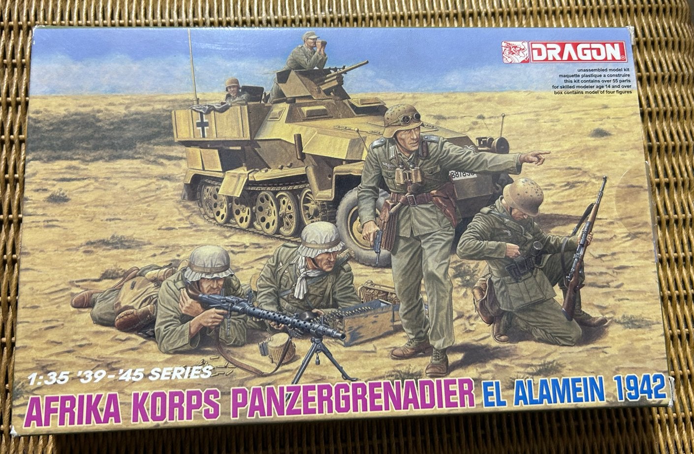 Dragon Afrika Korps Panzergrenadier El Alamein 1942, Ophalen of Verzenden, Nieuw, 1:35 tot 1:50, Figuur of Figuren