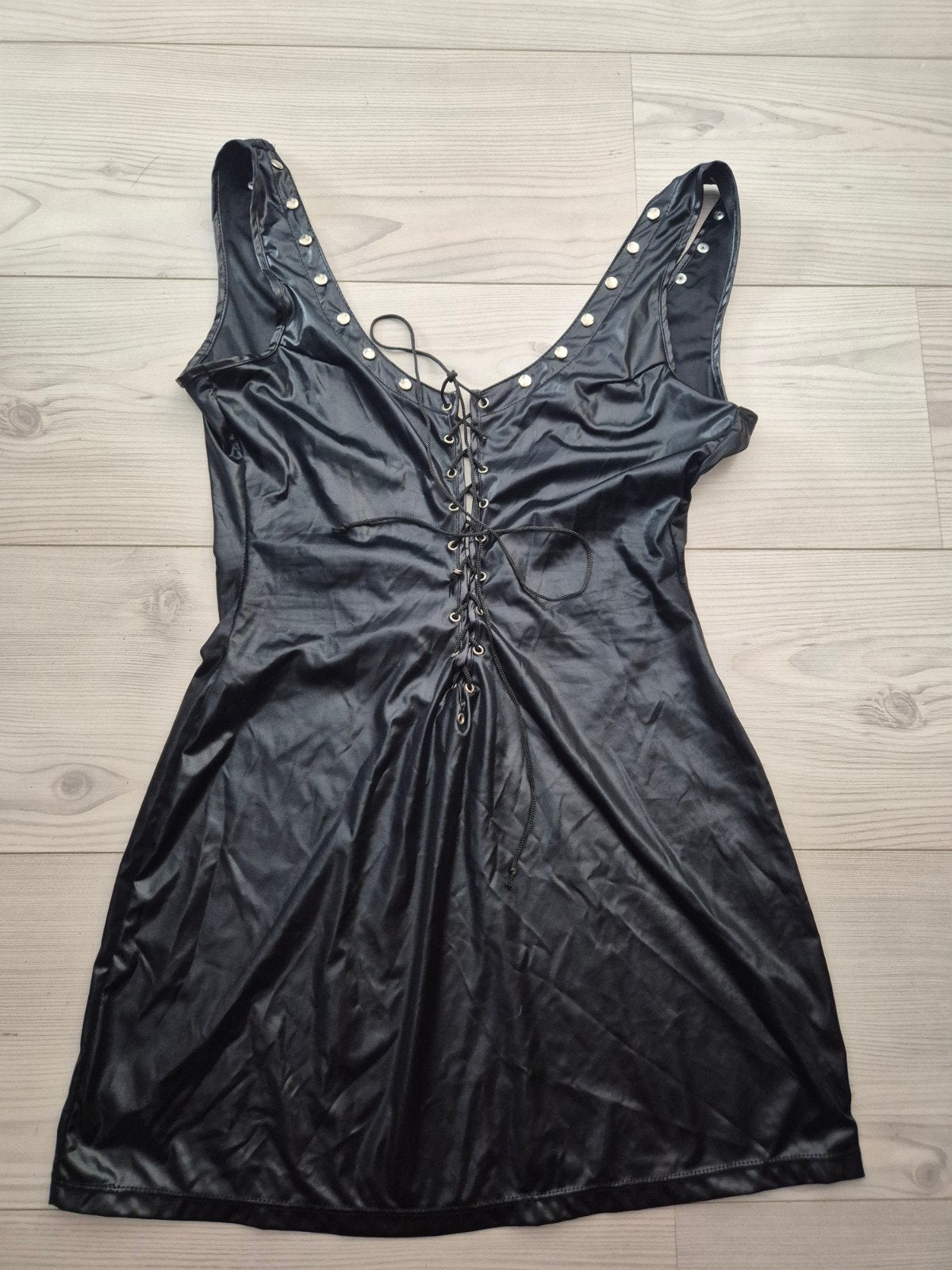 festival kinky lak veterjurkje studs edgy lak alt punk, Kleding | Dames, Verzenden, Nieuw