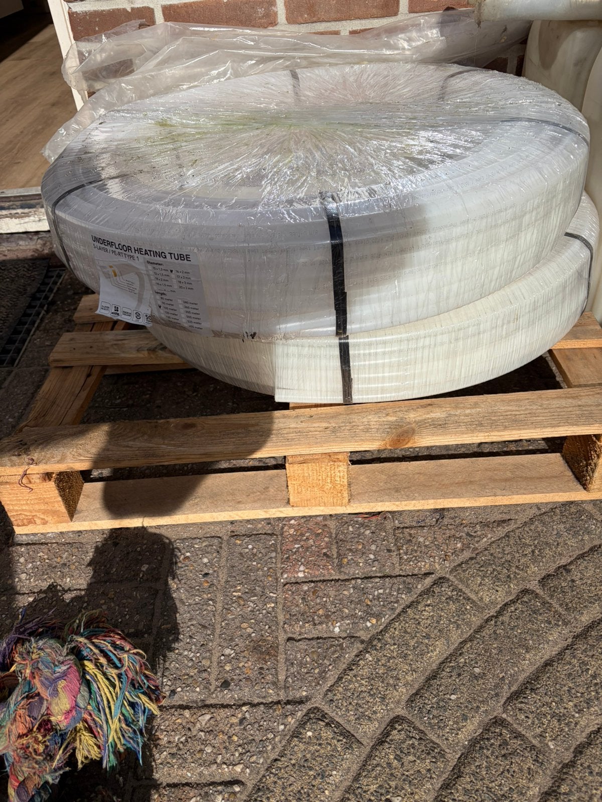 Vloerverwarming buis 2 x 100 mtr, Ophalen, Minder dan 30 cm, Overige typen, Nieuw