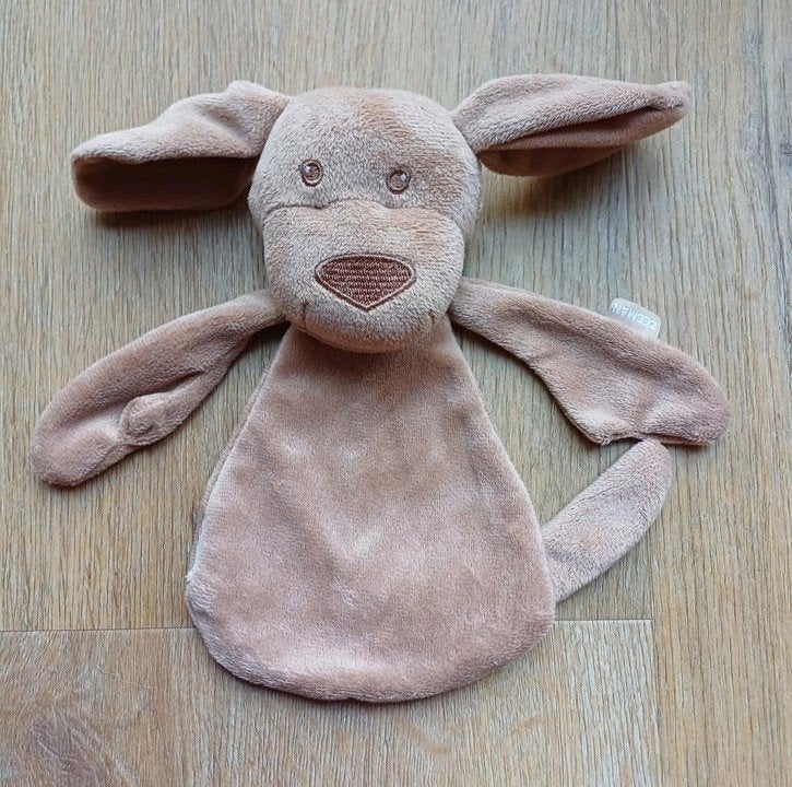 zeeman knuffeldoekje doekje hond hondje bruin, Overige merken, Zo goed als nieuw, Klein (minder dan 20 cm), Bruin