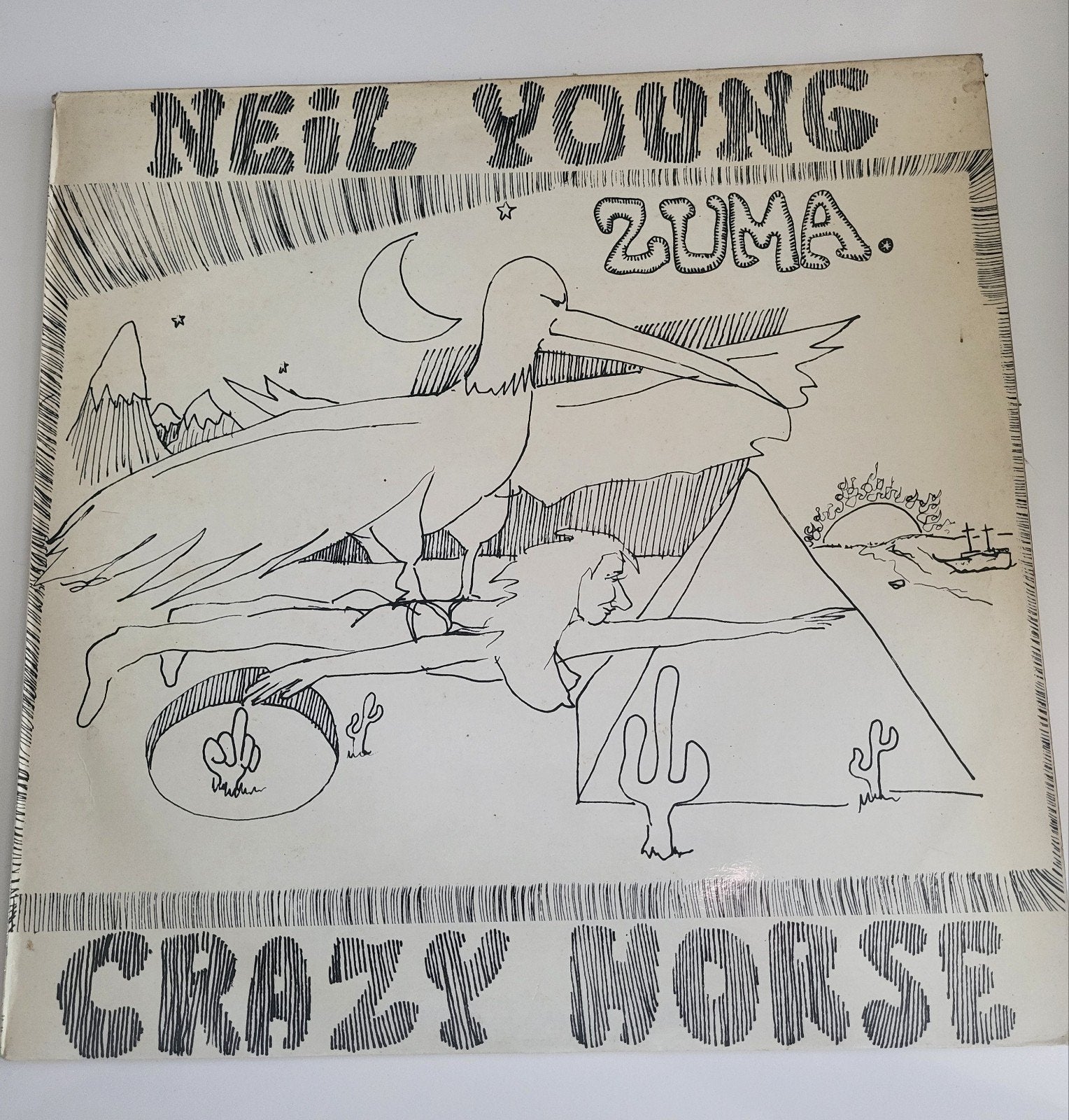 Te koop vintage LP Neil Young Zuma Crazy Horse, Ophalen of Verzenden, Gebruikt, 12 inch, Poprock