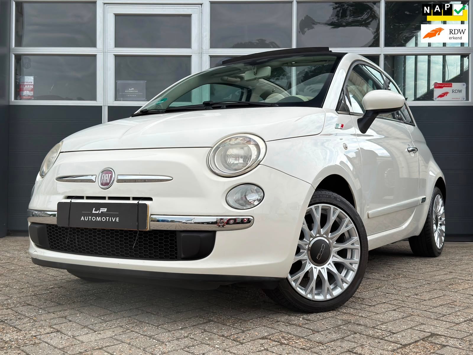 Fiat 500 C 0.9 TwinAir Lounge / NL-auto / NAP / APK+Beurt, Auto's, Fiat, Euro 5, 86 pk, Gebruikt, Cabriolet