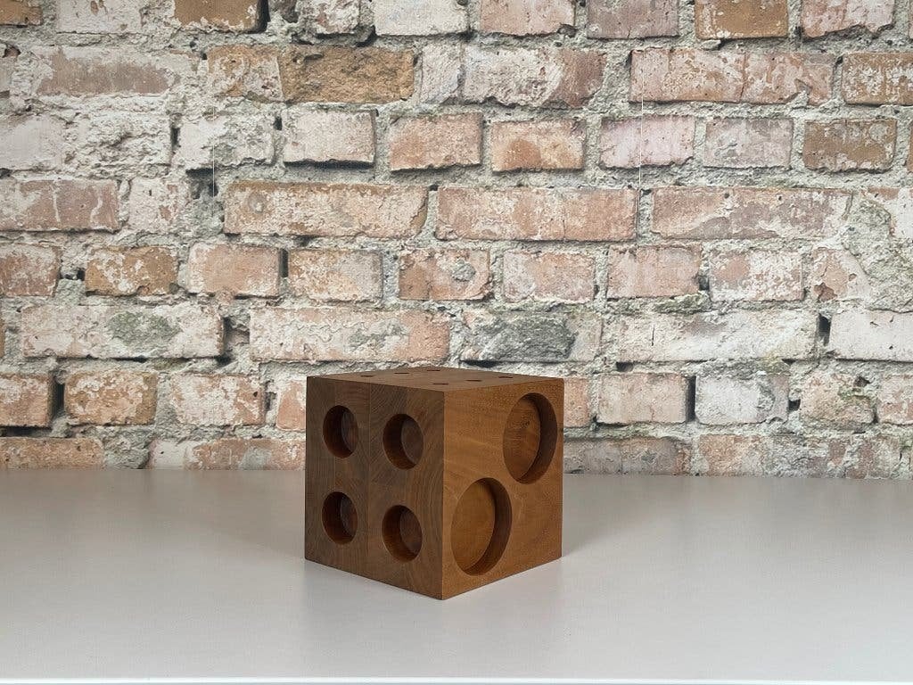 Vintage Houten Dobbelsteen bij TheReSales, Ophalen, Overige onderwerpen, Houtsnijwerk, Minder dan 20 cm