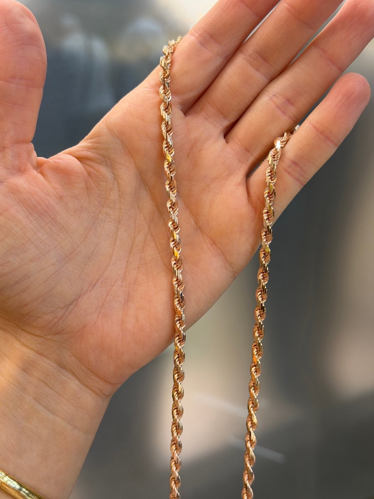 18KT Goud - 50 Gram - Ketting - Rosé - ROPE - Herenketting, Ophalen, Nieuw, Goud
