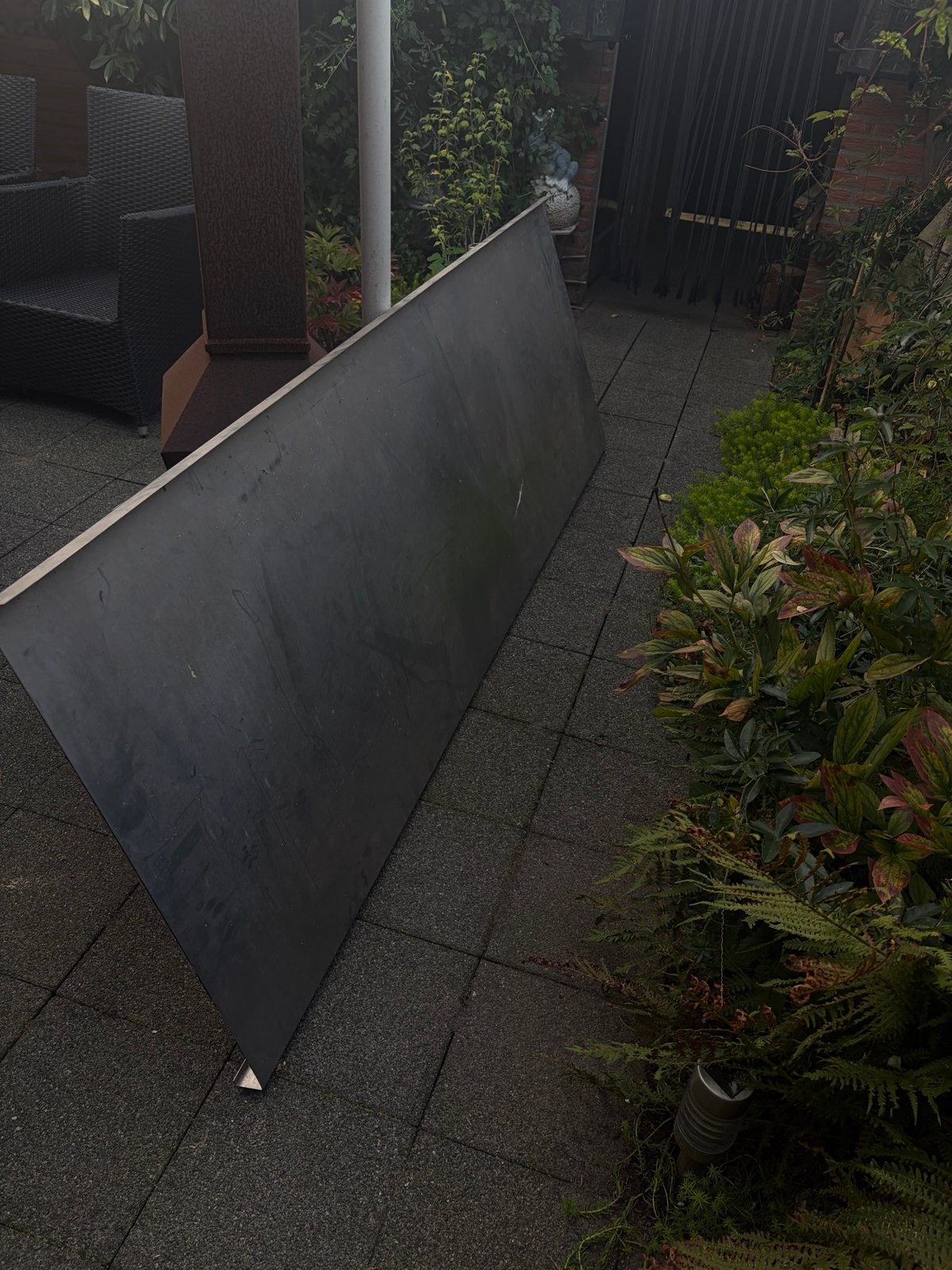 RVS werkblad 243x80cm, Huis en Inrichting, Ophalen of Verzenden, Gebruikt