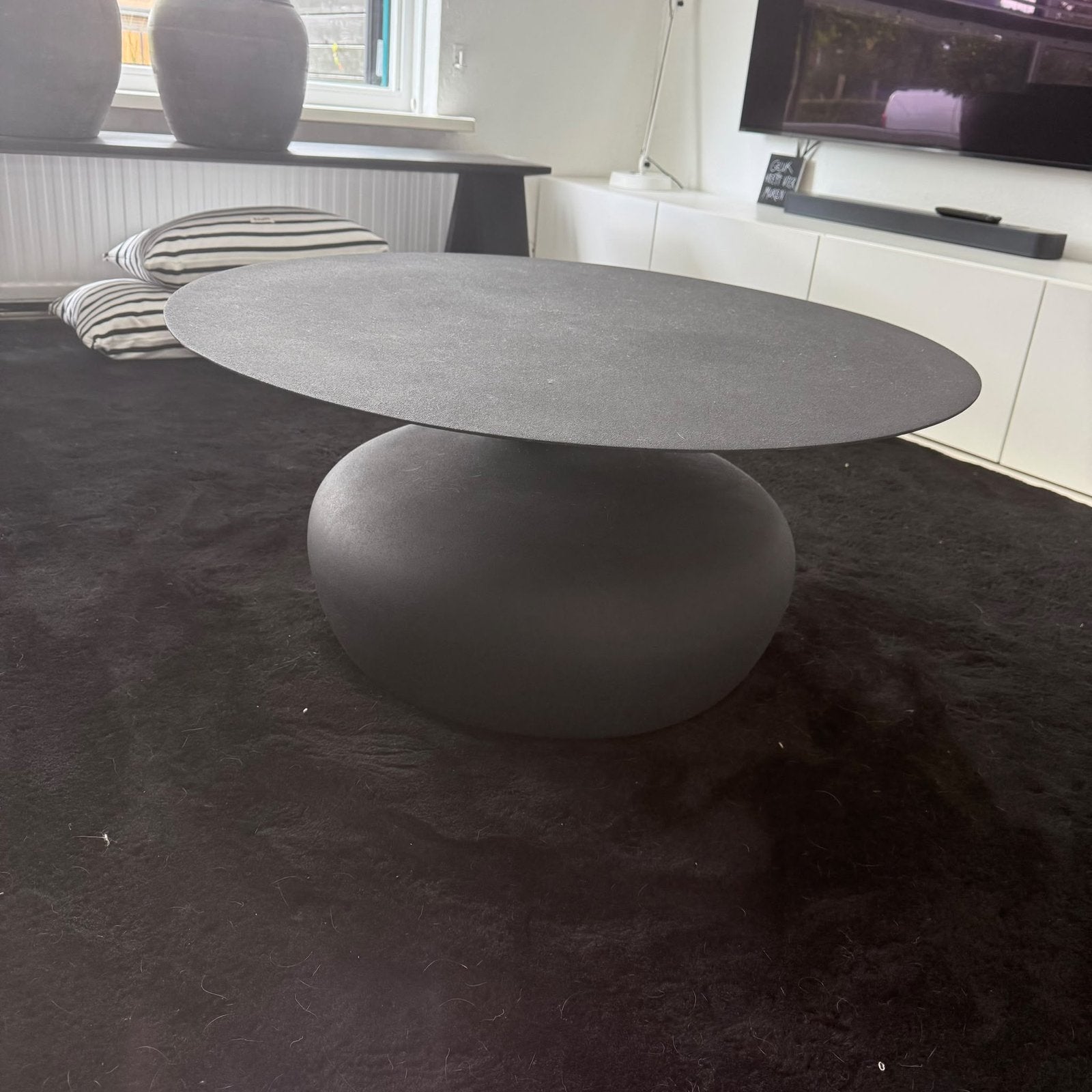 Nanna salontafel van goossens, Ophalen, Zo goed als nieuw, Rond, 50 tot 100 cm