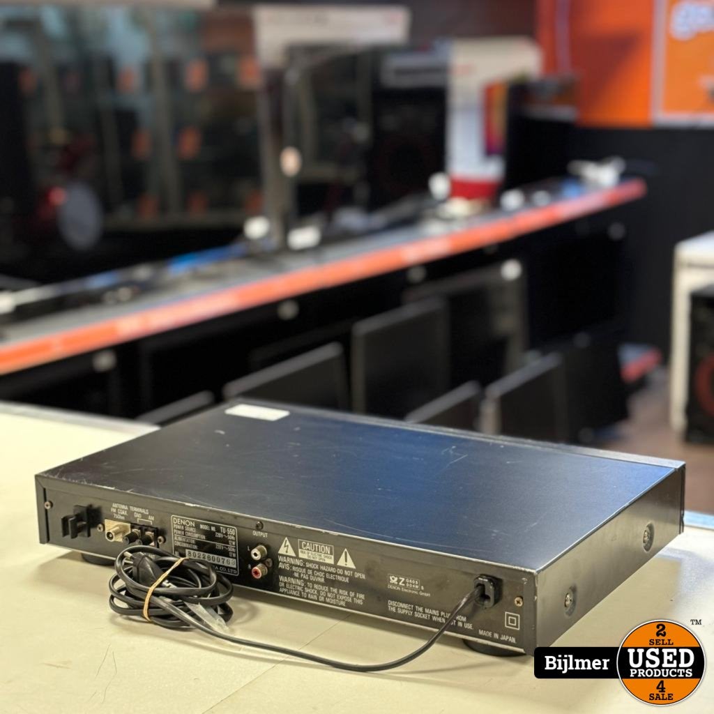 Denon TU-550 Precision AM/FM Tuner, Denon, Gebruikt, Support@denon.com, 1-1-1, Shin-Yokohama
Kohoku-ku, Yokohama 222-0033
Japan