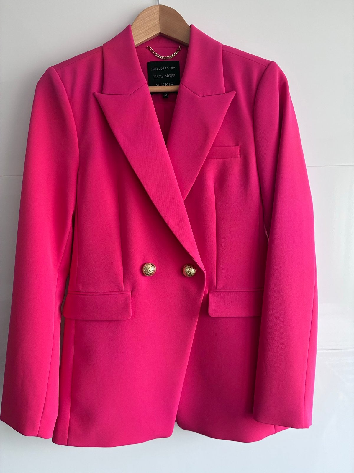 Nikkie Selected by Kate Moss blazer - Maat 36 (S), Ophalen of Verzenden, Zo goed als nieuw, Jasje, Roze