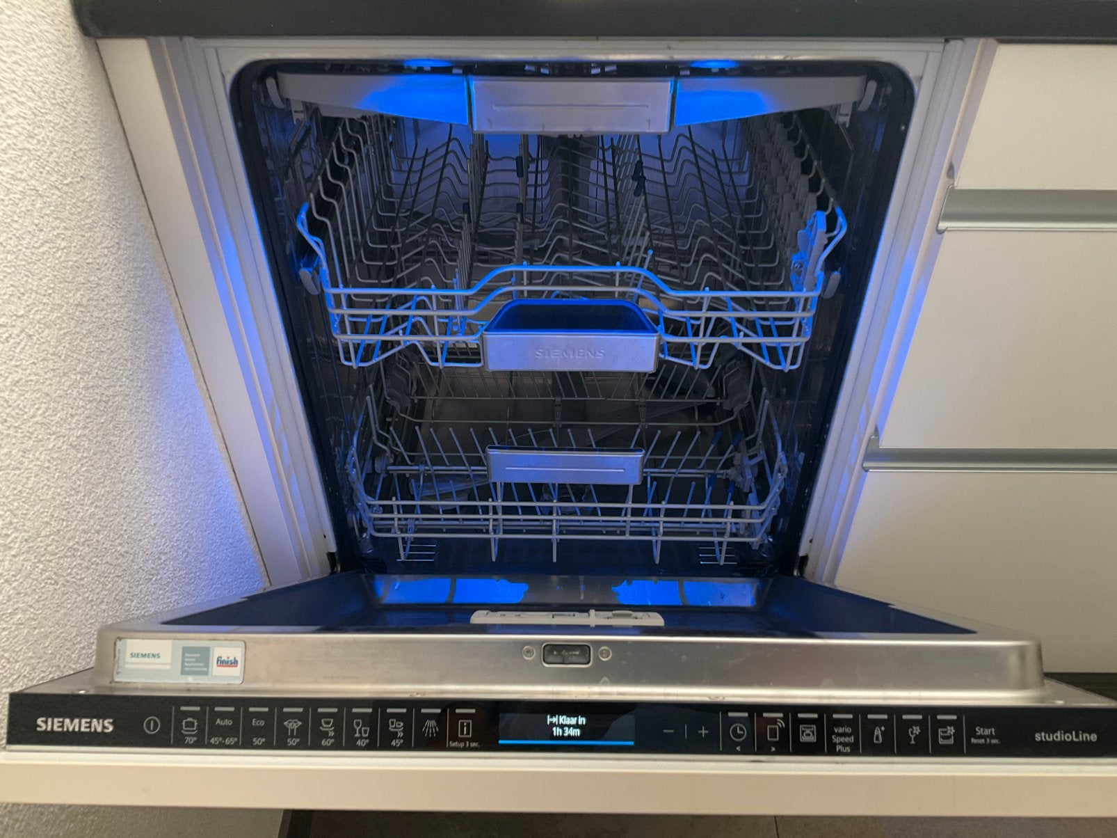 Siemens IQ700 SX878D46PE/53 inbouw vaatwasser - Zeolith, Ophalen, Gebruikt, 60 cm of meer, Minder dan 10 liter