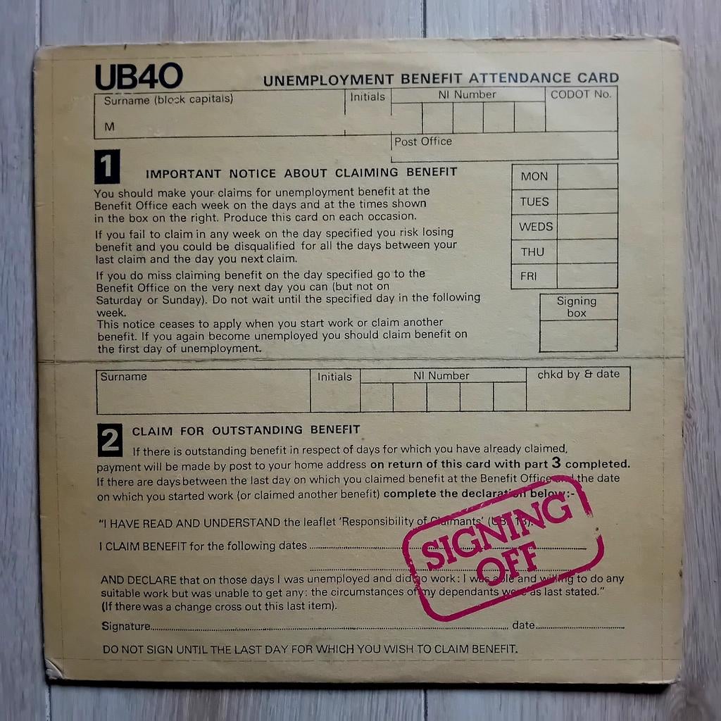 UB40 - Signing off lp + 12" maxi vinyl reggae dub Italy!, Ophalen of Verzenden, Gebruikt, 12 inch