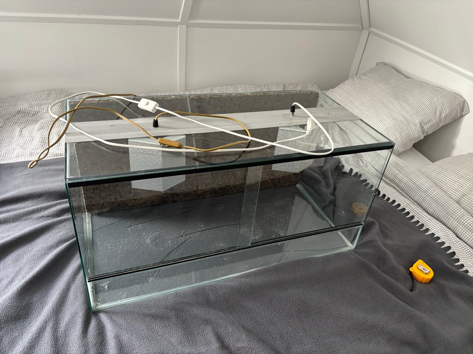 Terrarium 40x40x80 plus toebehoren, Dieren en Toebehoren, Reptielen en Amfibieën | Toebehoren, Ophalen of Verzenden