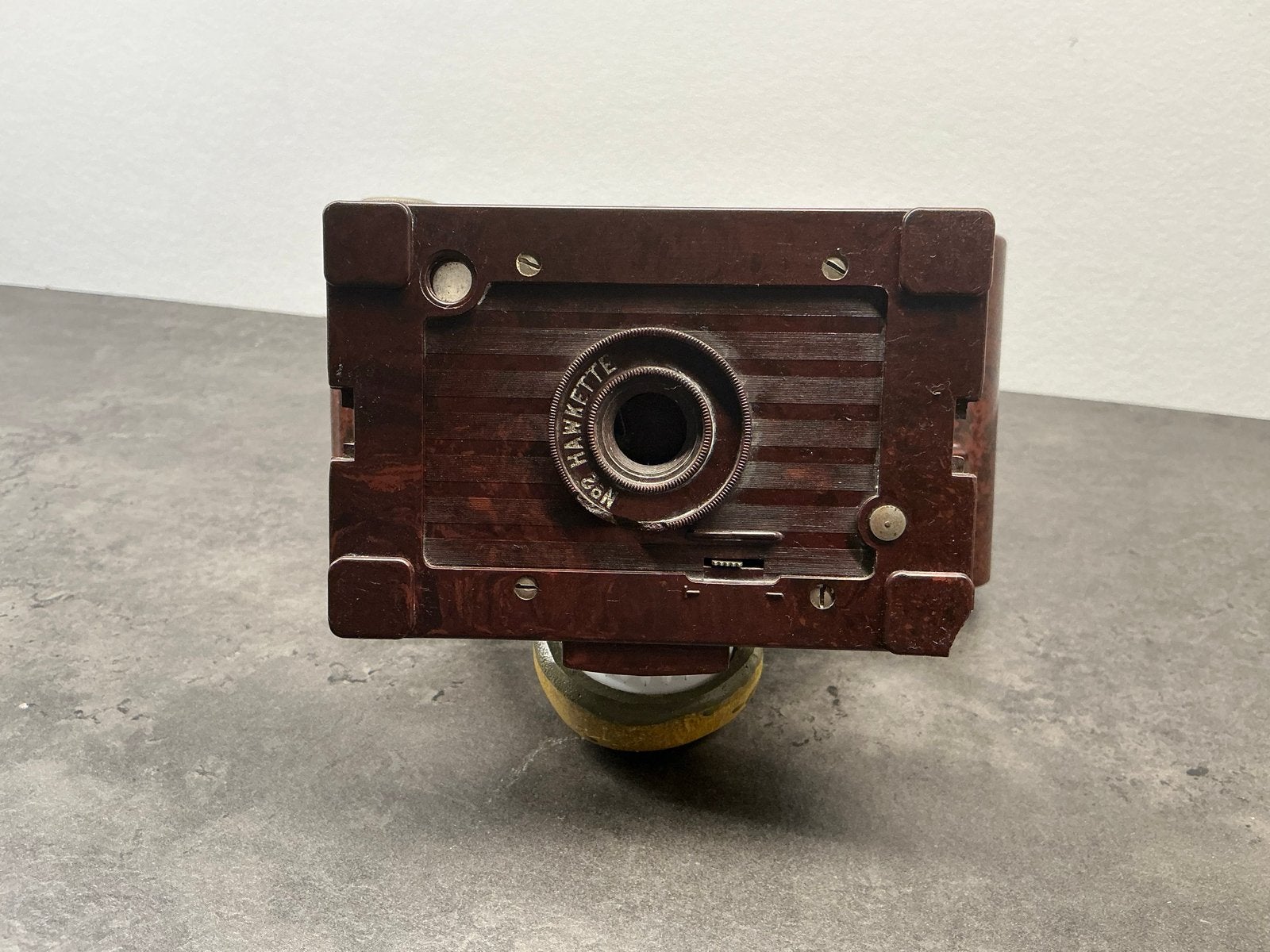 Antieke Hawkeye No. 2 Box Camera van Bakeliet, Ophalen